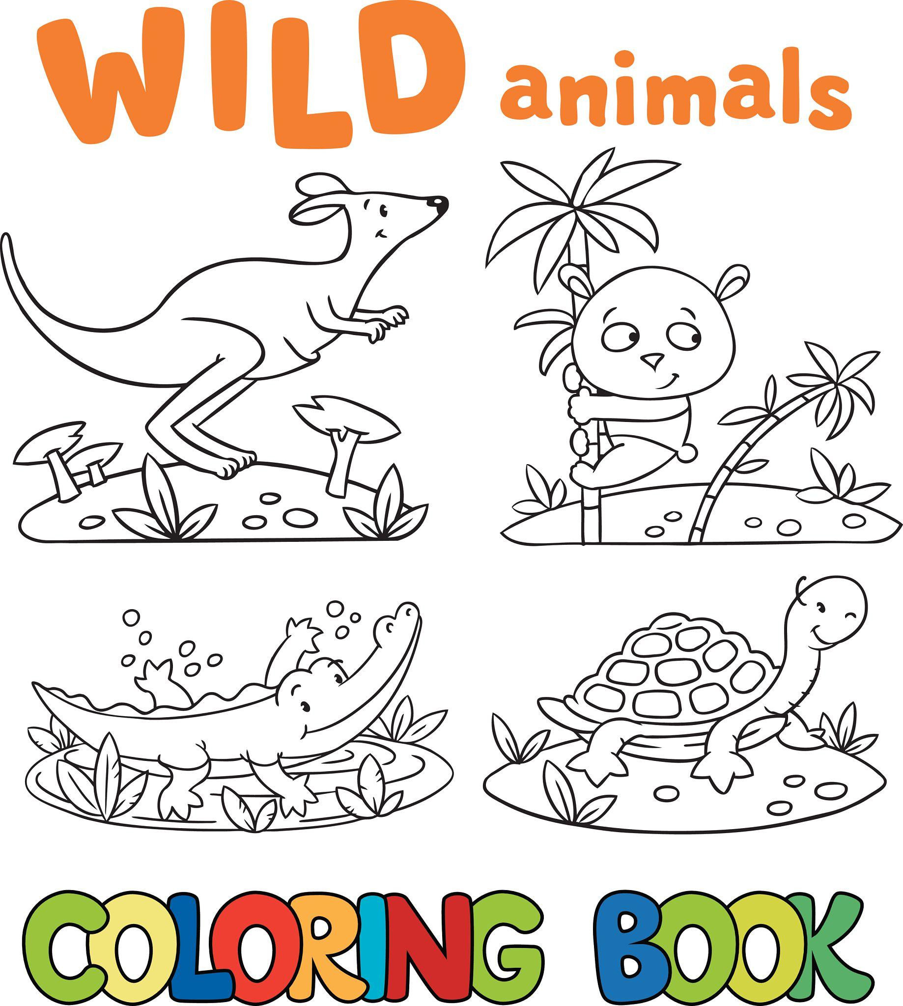 animal coloring book for kids